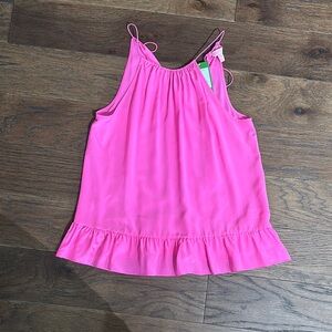 Pink Silk Lilly Pulitzer top